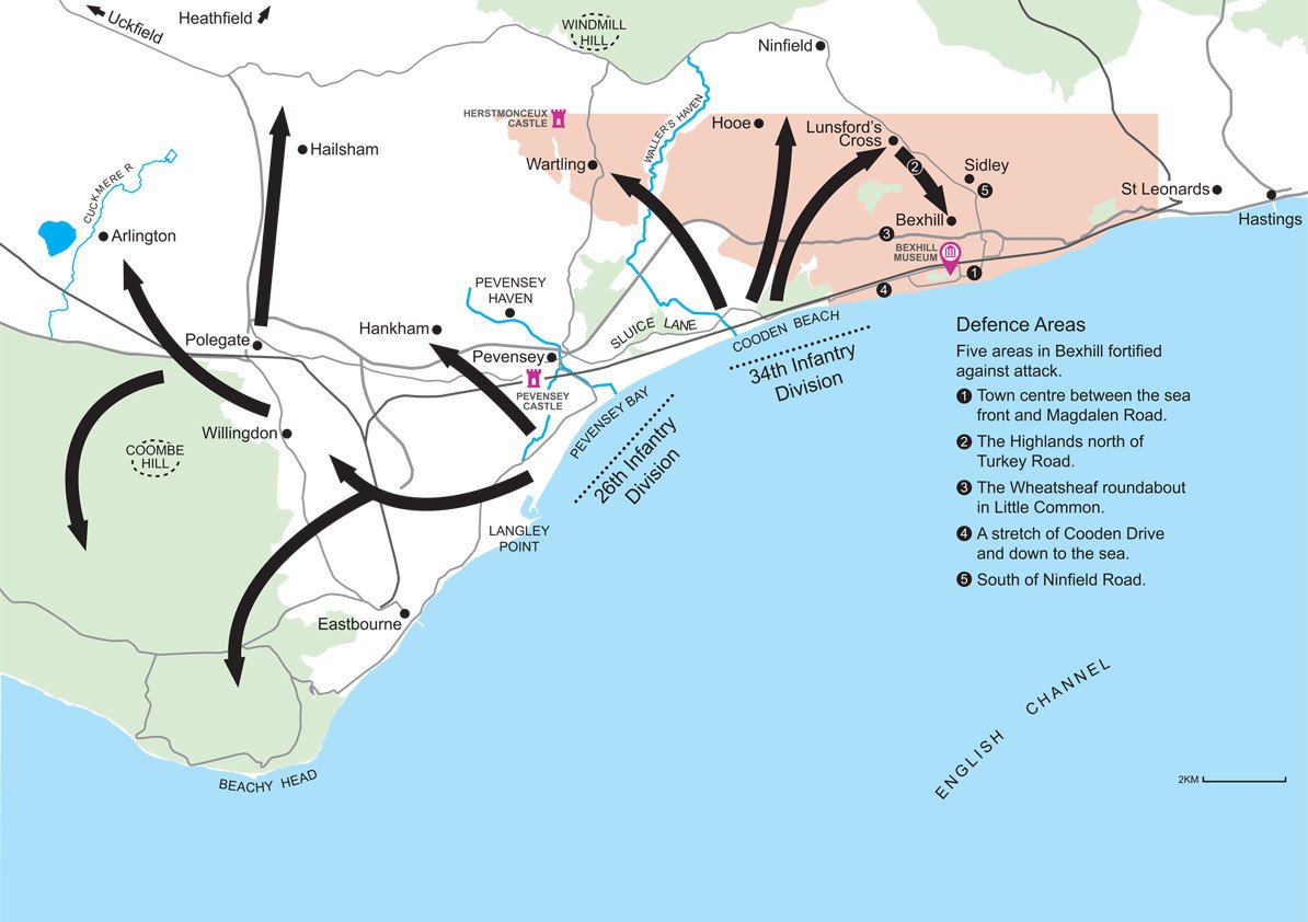 Advance plans for the Nazi attack on Bexhill