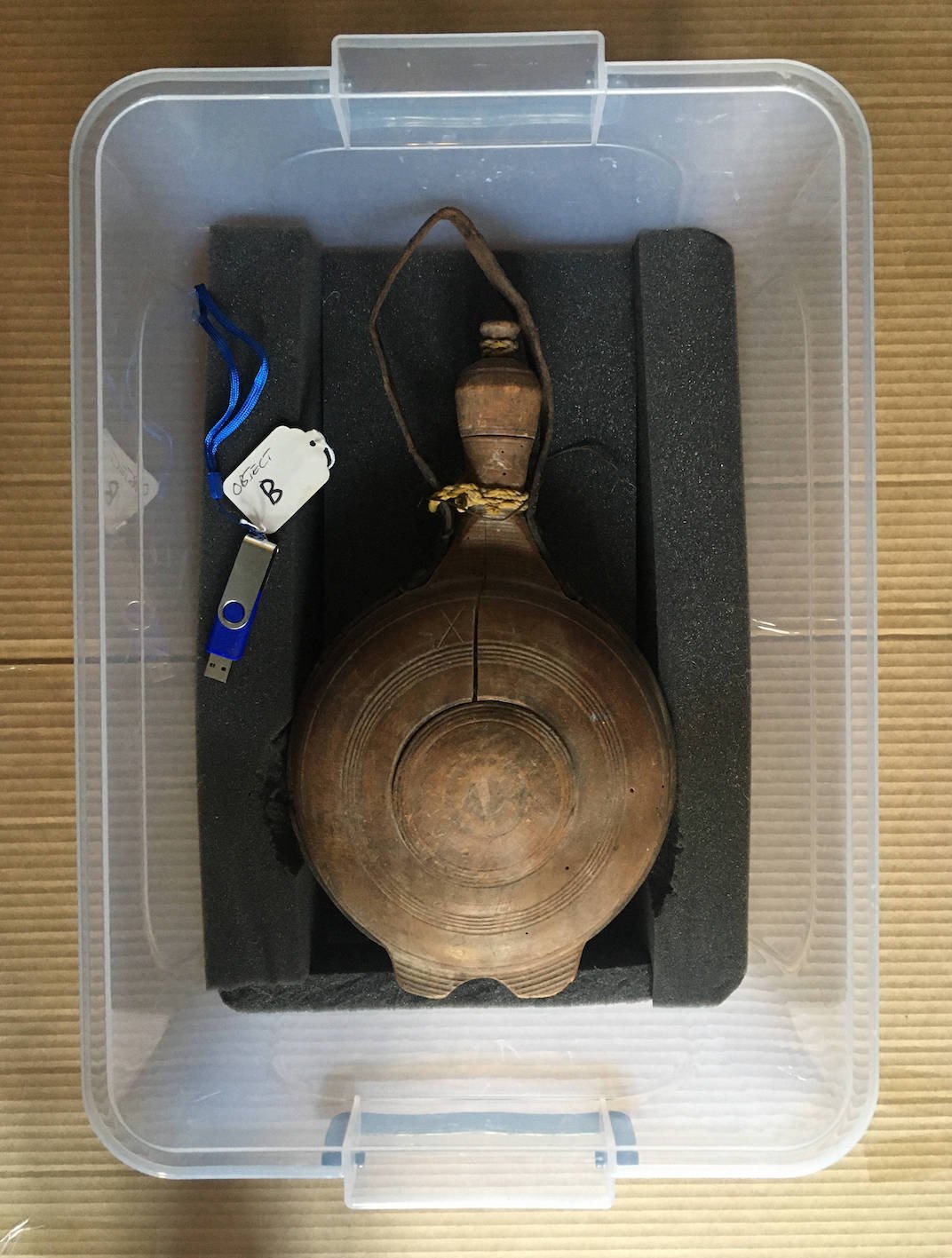 An object from the museum collection together with audio interpretation