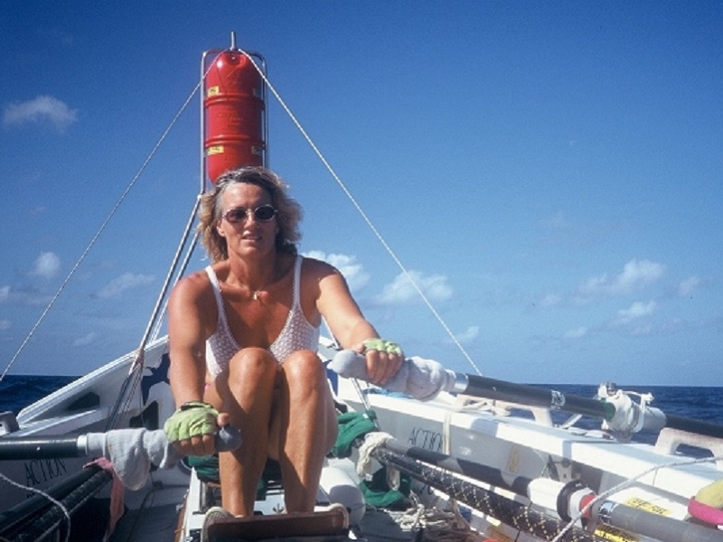 Jan Meek at sea.