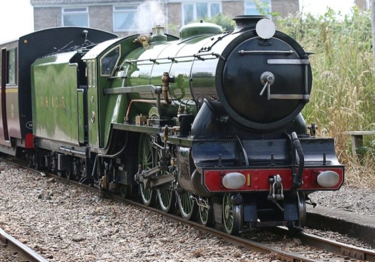 The Romney, Hythe & Dymchurch Railway No.1 "Green Goddess" engine.